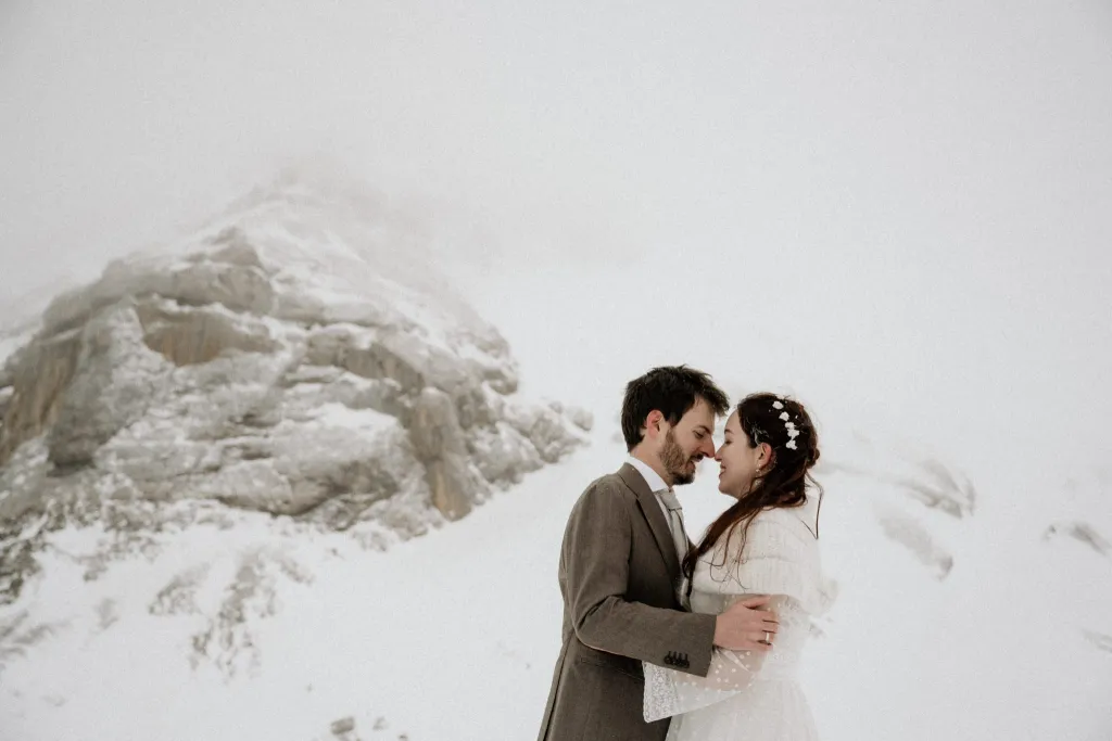 mariage d'hiver isere