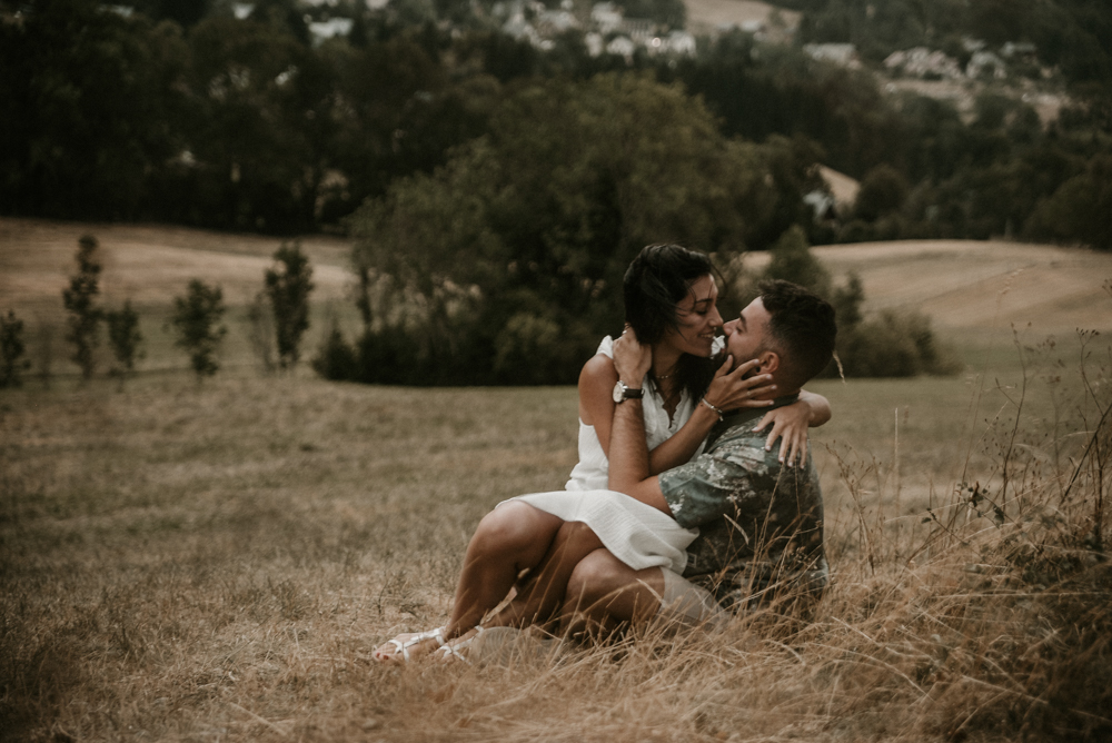 Séance photo couple en montagne